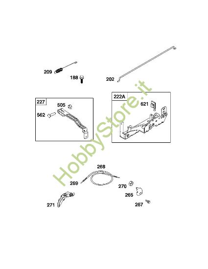 D - GRUPPO ELEMENTI DI COMANDO B&S - 08 €¦ 08P502-0130-H1 brand Stihl
